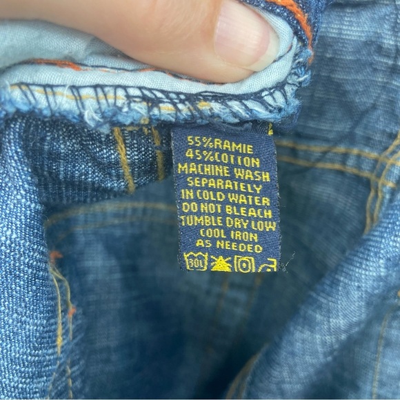 Vintage Karl Kani Gold Jean 38 x 33 90s HIp Hop Streetwear Flap Pockets - Picture 10 of 10